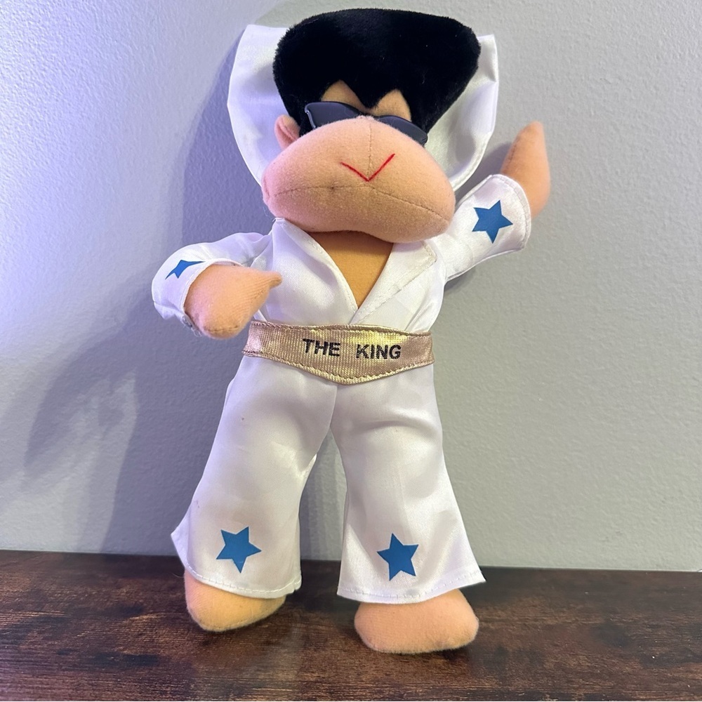 Elvis Presley The‎ King Vtg Rare Plush Monkey Good Stuff Stuffed Collectible Toy